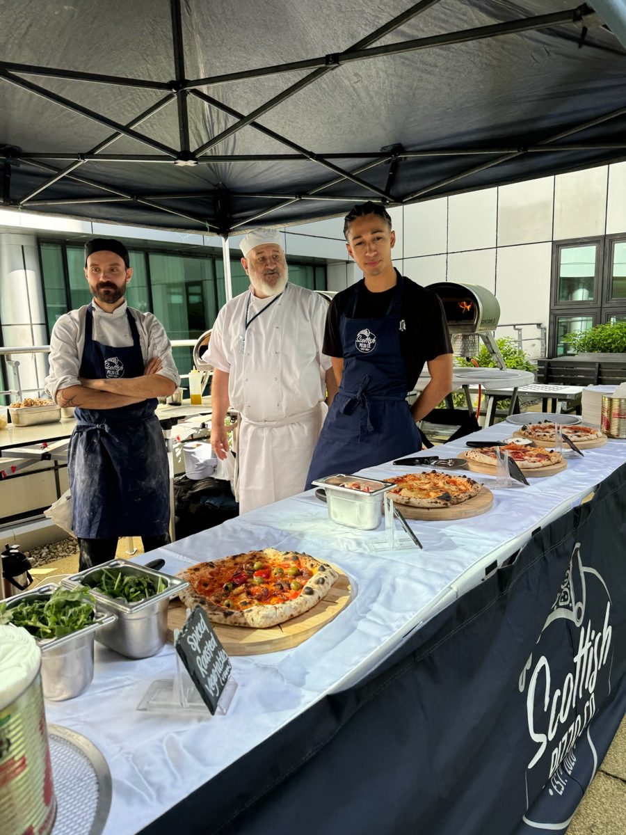 Scottish Pizza Co at a corporate event: professionalism